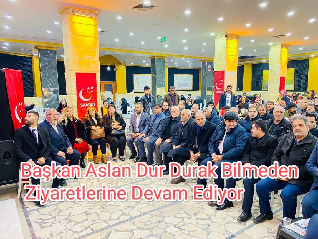 ŞANLIURFA ANAVATAN PARTİSİ İL BAŞKANI ASLAN SAADET PARTİSİ KONGRESİNE KATILDI