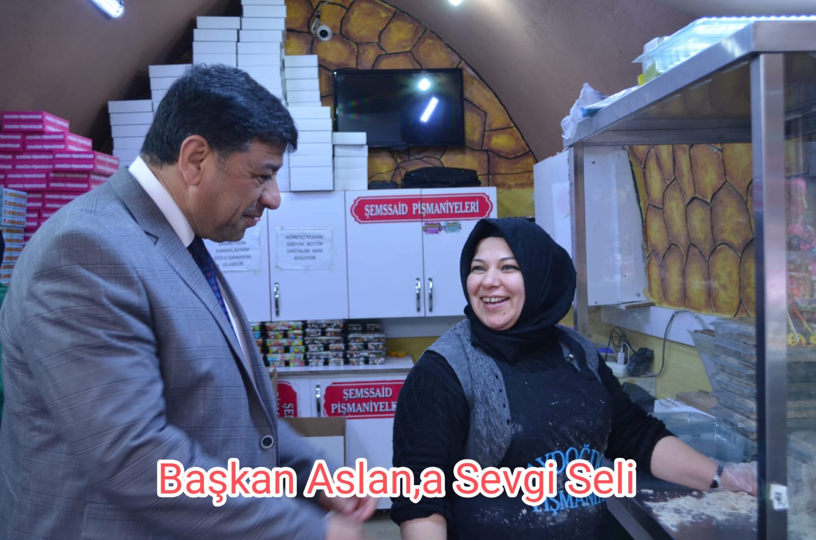 Başkan Aslan’a Sevgi Seli