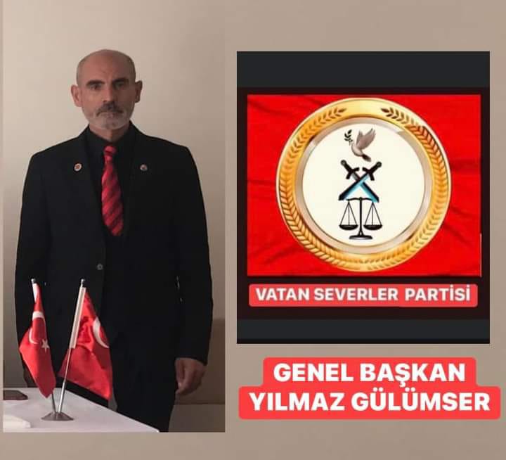 VATAN SEVERLER PARTİSİ BAŞKANI YILMAZ GÜLÜMSER 30 AĞUSTOS ZAFER BAYRAMI MESAJI.