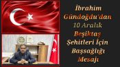 Hürriyetçi Sağlık-Sen Şanlıurfa İl Başkanı İbrahim Gündoğdu’dan 10 Aralık Beşiktaş Şehitleri İçin Başsağlığı Mesajı