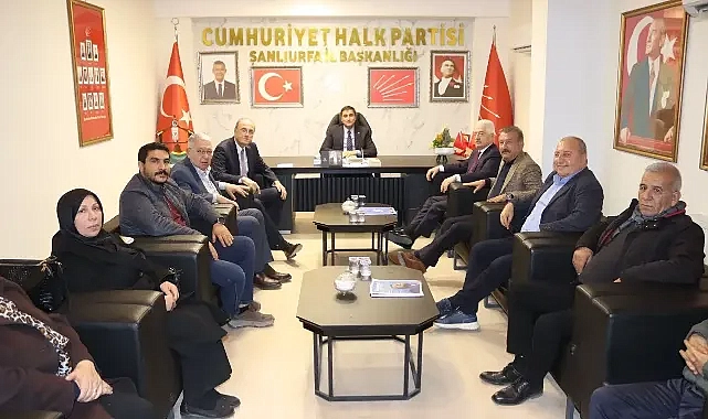 CHP Eski Milletvekilleri Güneş ve Melik’ten Şanlıurfa İl Başkanlığına Ziyaret