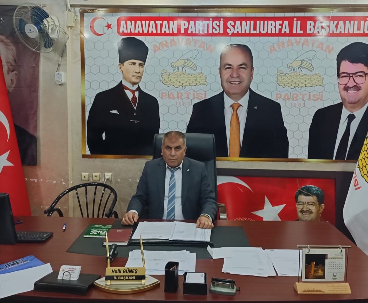 Anavatan Partisi Şanlıurfa İl Başkanı Halil Güneş, Regaip Kandili dolayısıyla bir mesaj yayınladı: