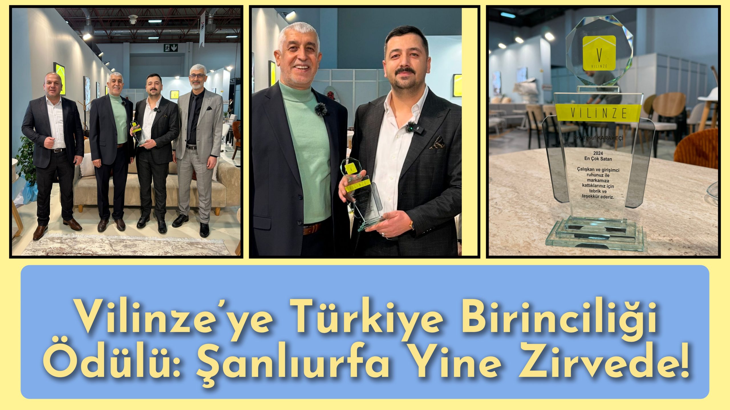 Vilinze’ye Türkiye Birinciliği Ödülü: Şanlıurfa Yine Zirvede!